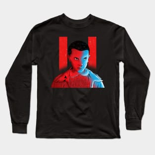 Eleven Stranger Things Fan Art Vintage Design Long Sleeve T-Shirt